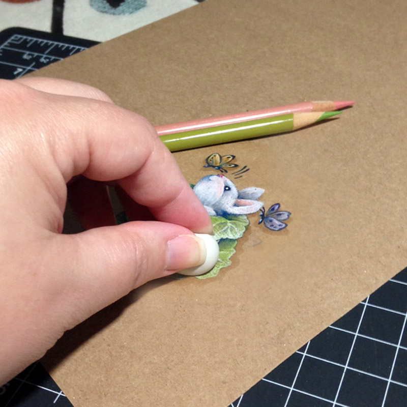 Sticky Tack The Gentle Eraser for Colored Pencil — Vanilla Arts Co.